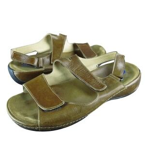 Wolky Women's Liana Ankle Strap Brown Leather Size‎ 38M Gently Used 2025